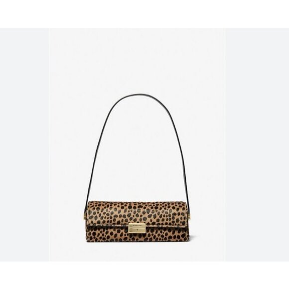 MICHAEL KORS Ludlow calf hair and leather shoulder bag -Animal print - Picture 1 of 10